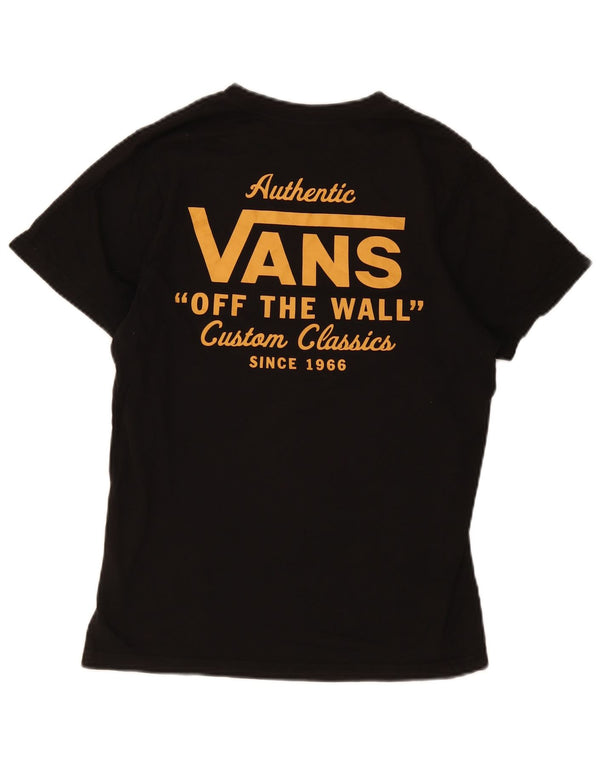 Camiseta Vans Masculina Slim Fit Graphic Top Pequeno Algodão Preto
