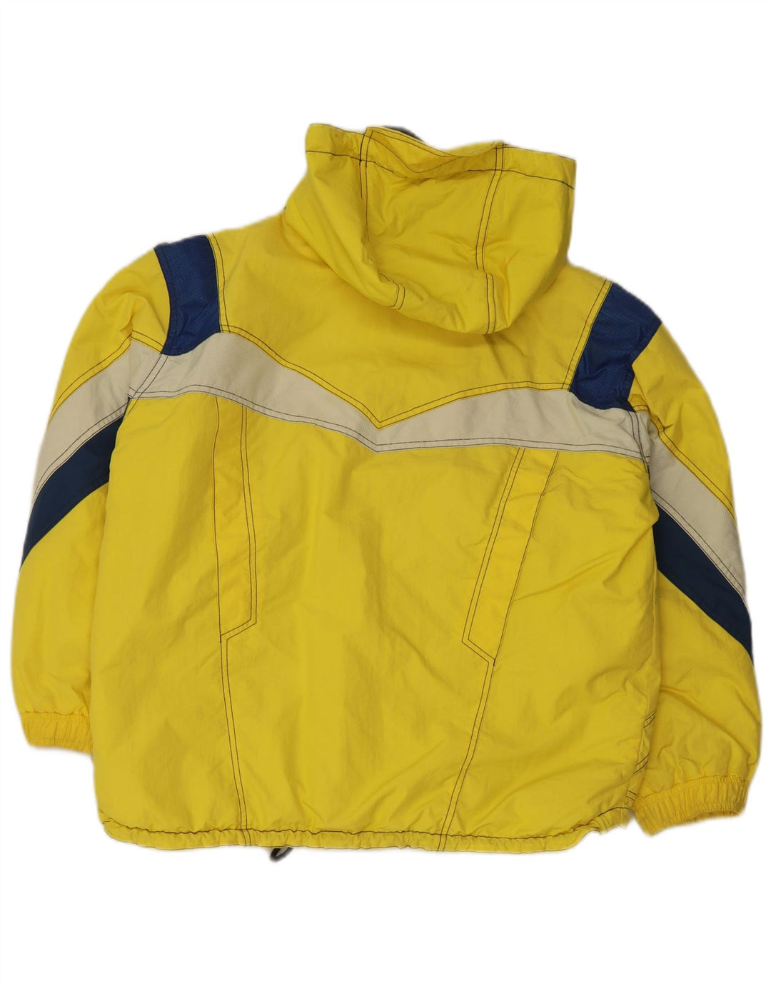 Jaqueta de esqui masculina Colmar com capuz US 42 grande bloco colorido amarelo