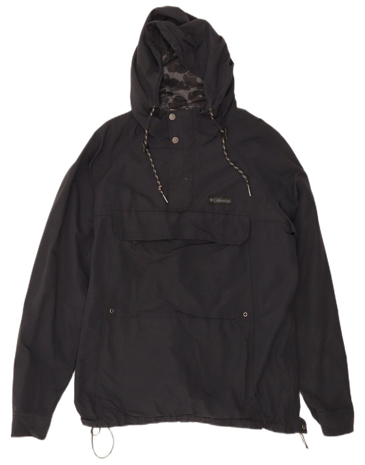Jaqueta de chuva Columbia masculina com capuz e pulôver UK 40 grande cinza nylon
