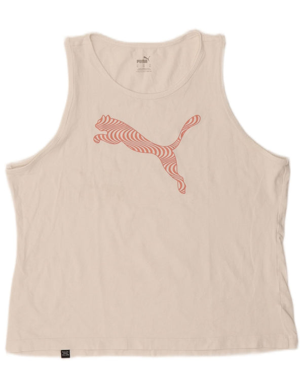 Colete gráfico feminino Puma UK 18 XL branco