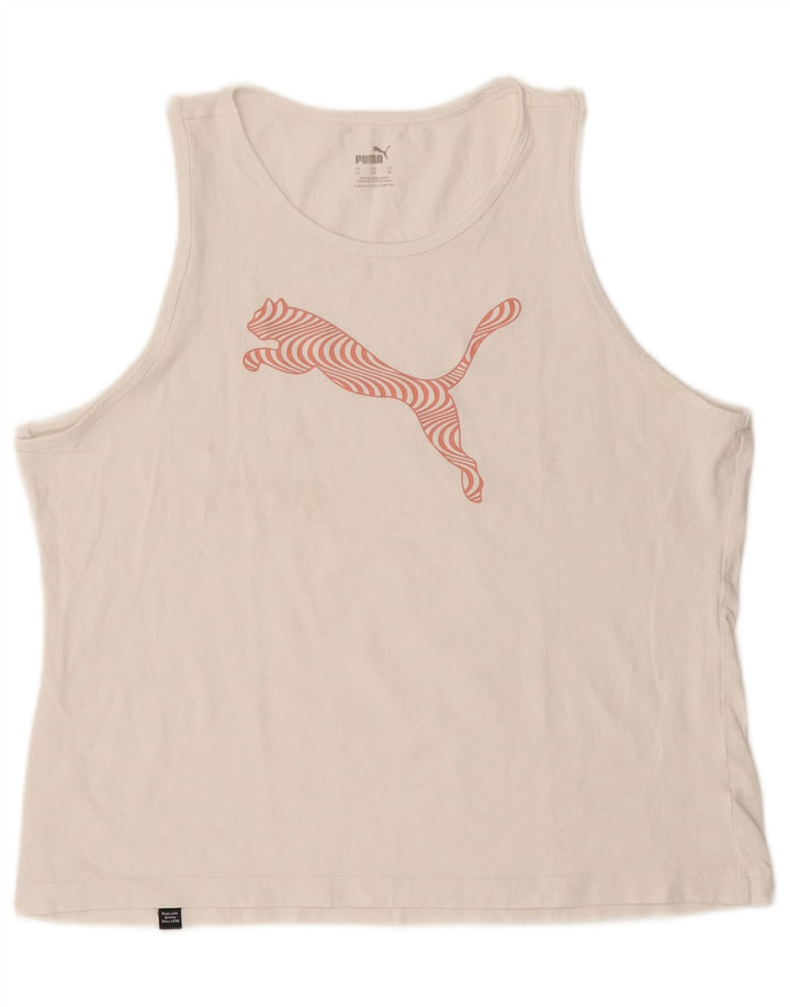 Colete gráfico feminino Puma UK 18 XL branco