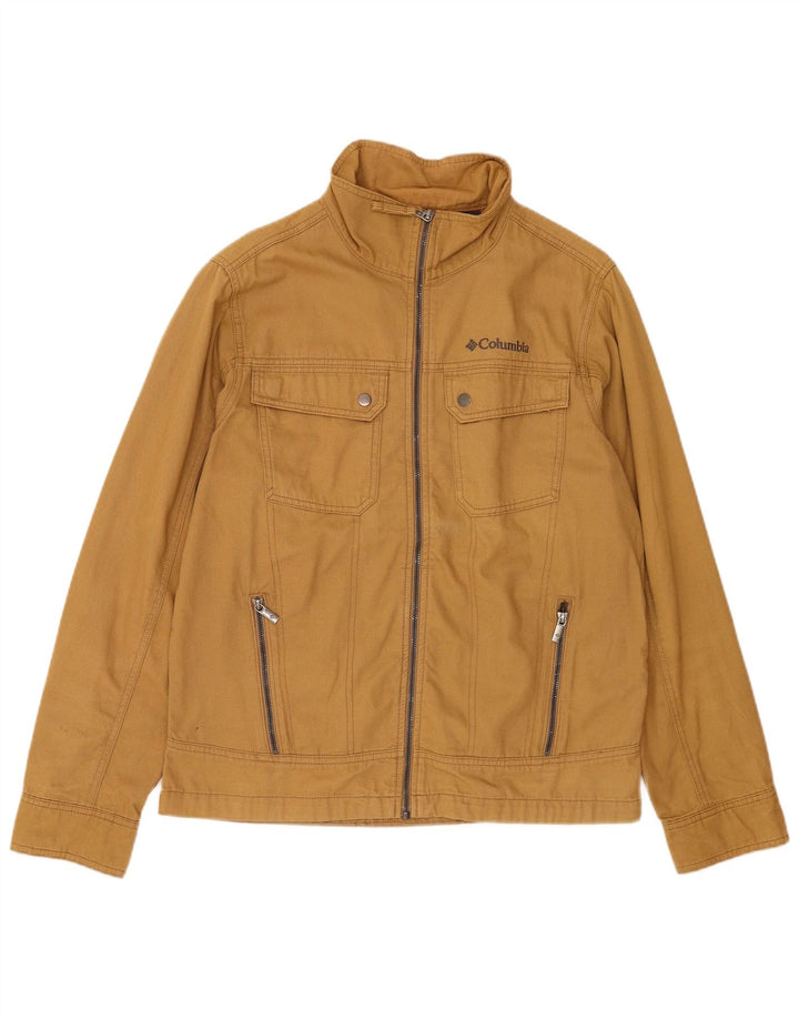 Jaqueta utilitária masculina Columbia UK 38 algodão bege médio