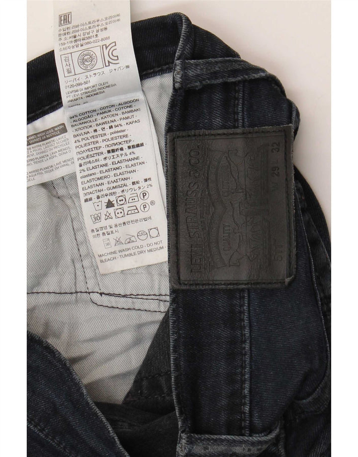 Levi's Masculino 511 Slim Jeans W29 L32 Azul Marinho Algodão