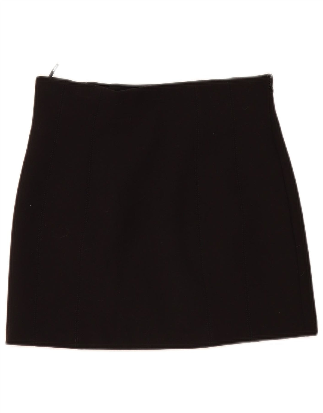Minissaia feminina Zara média W28 poliéster preto