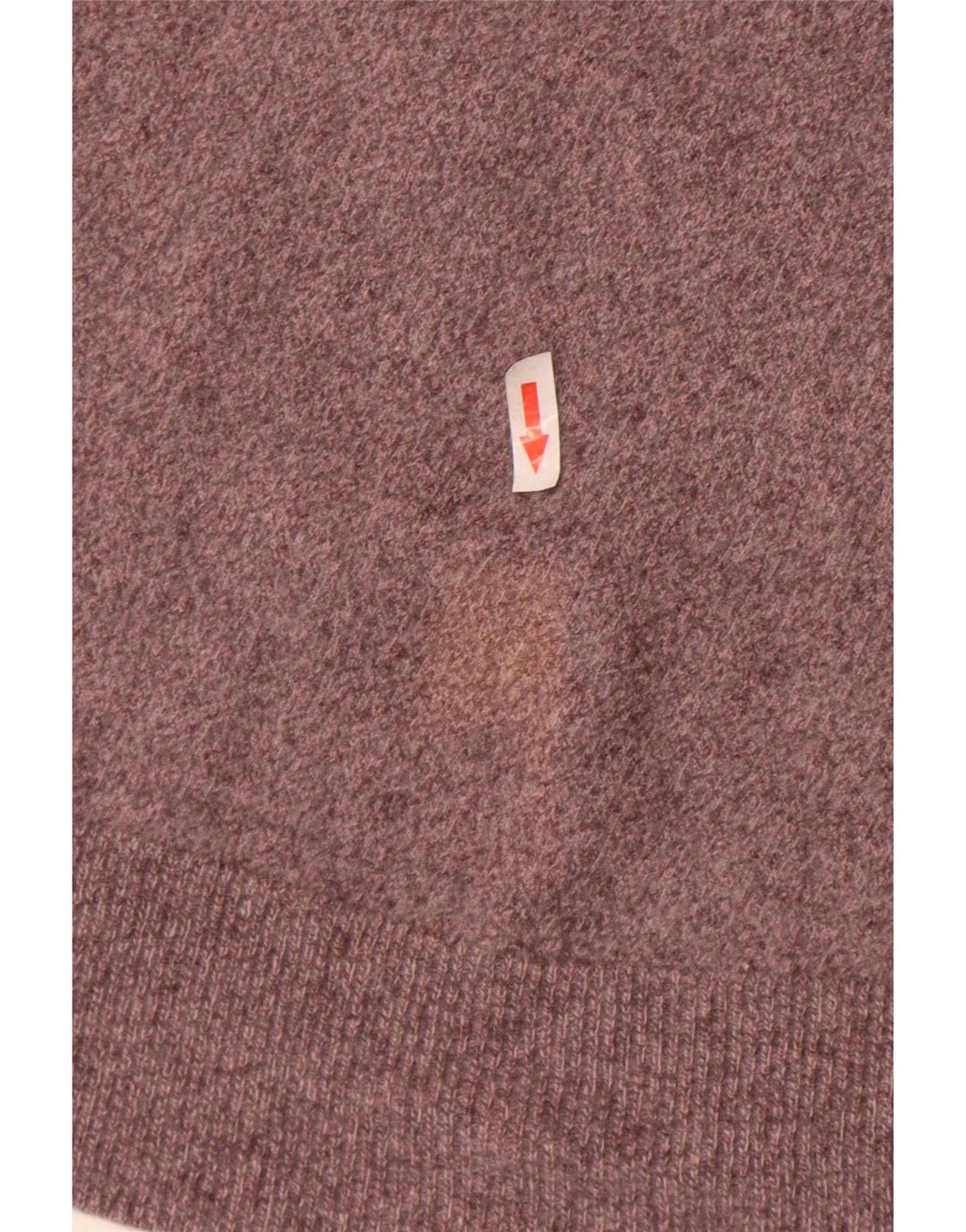 Suéter feminino Massimo Dutti com gola redonda Reino Unido 8 lã cinza pequena