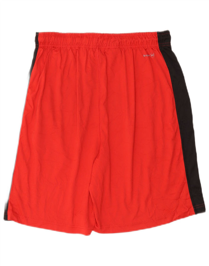 Shorts esportivos masculinos RUSSELL ATLÉTICOS de poliéster colorblock vermelho médio