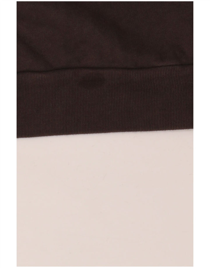 Calvin Klein Jeans Masculino moletom gráfico jumper pequeno algodão marrom