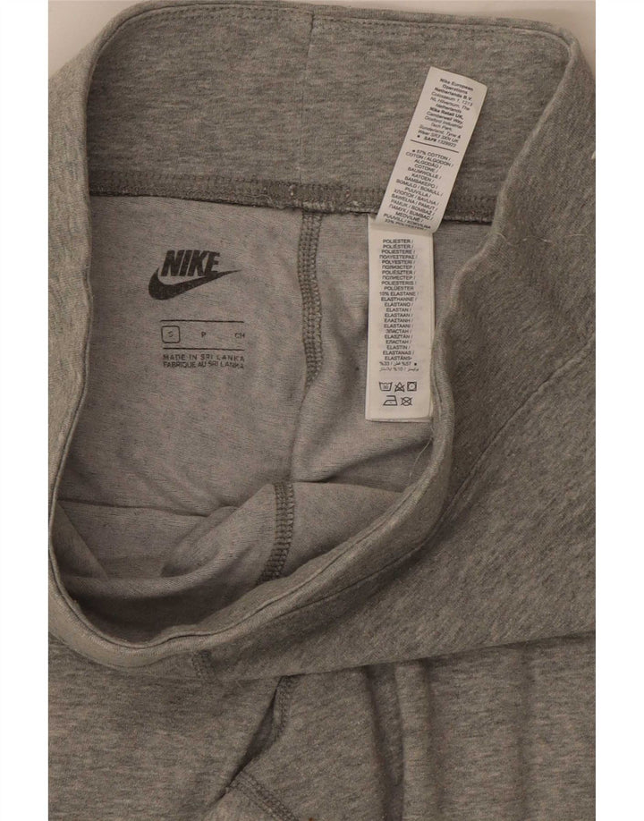 Leggings Nike Femininas Graphic UK 8 Pequenas Cinza Algodão