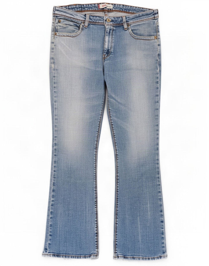 Calça jeans feminina Levi's 572 Bootcut W34 L32 azul algodão