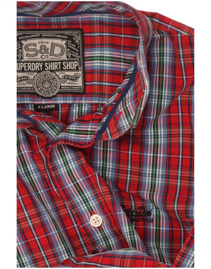 Camisa masculina SUPERDRY XL xadrez multicolorida