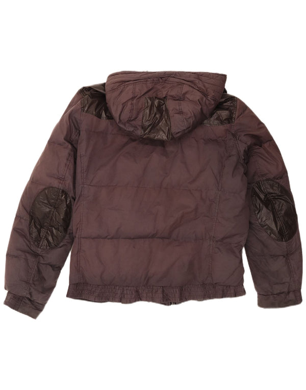 Hugo Boss Mens Jaqueta acolchoada com capuz Reino Unido 38 Médio Marrom