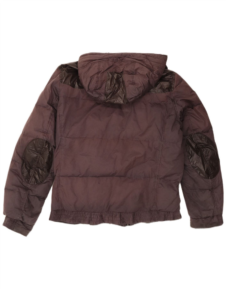 Hugo Boss Mens Jaqueta acolchoada com capuz Reino Unido 38 Médio Marrom