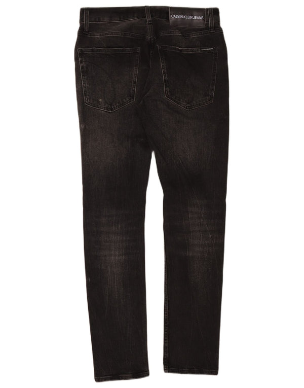 Calvin Klein Mens Jeans Slim W29 L32 Algodão Preto