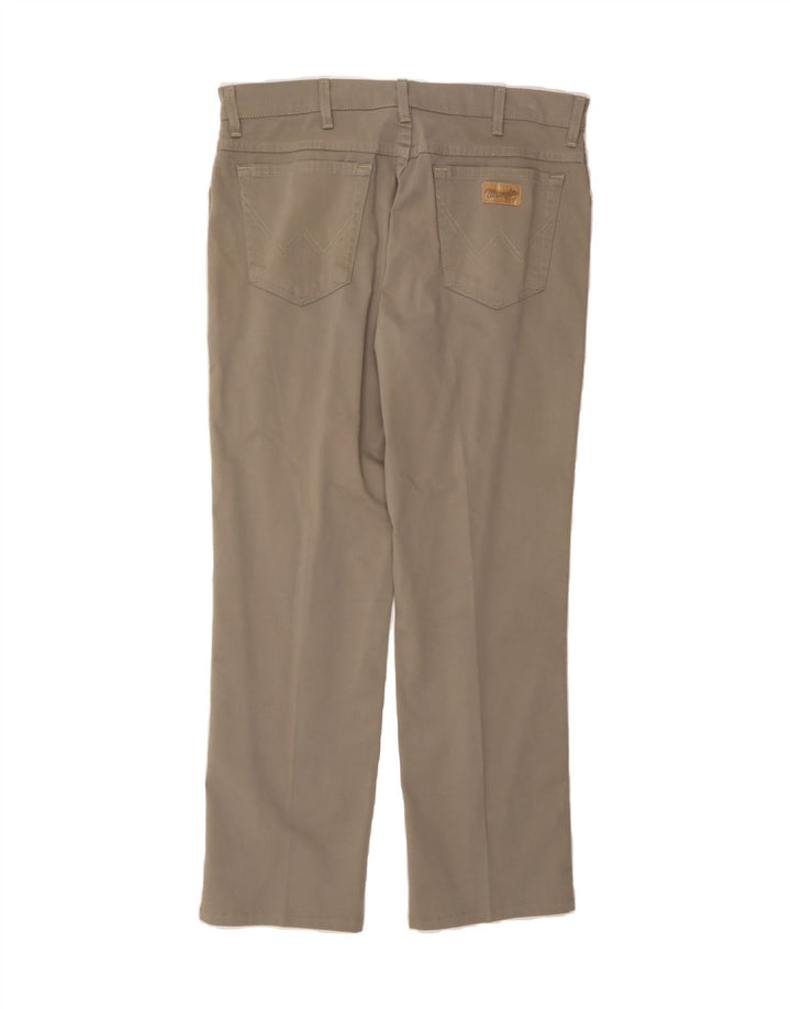 WRANGLER Mens Texas Slim Casual Trousers W36 L30 Beige Cotton Vintage Wrangler and Second-Hand Wrangler from Messina Hembry 