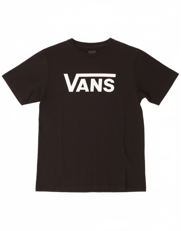 Camiseta Vans Boys Classic Fit Graphic Top 13-14 Anos XL Preto Algodão
