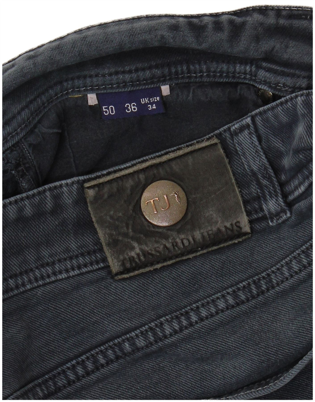 TRUSSARDI Mens Straight Jeans IT 50 Grande W34 L28 Azul
