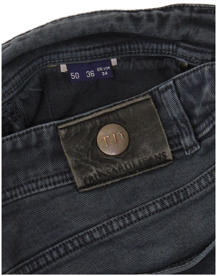 TRUSSARDI Mens Straight Jeans IT 50 Grande W34 L28 Azul
