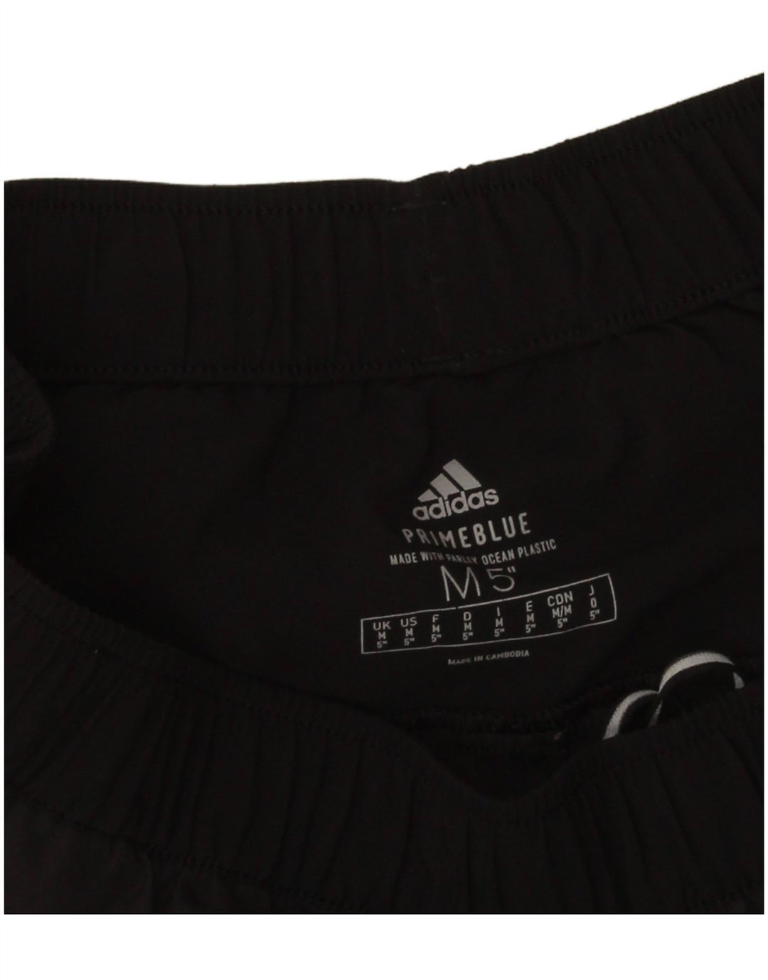 Shorts esportivos masculinos Adidas médio preto