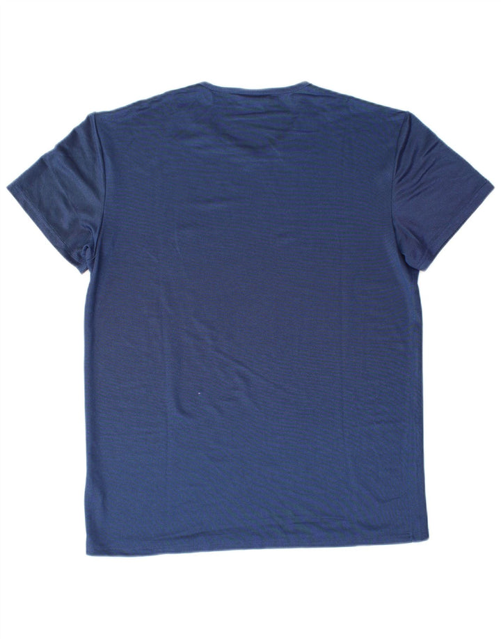 Camiseta feminina FILA UK 14 grande azul poliéster