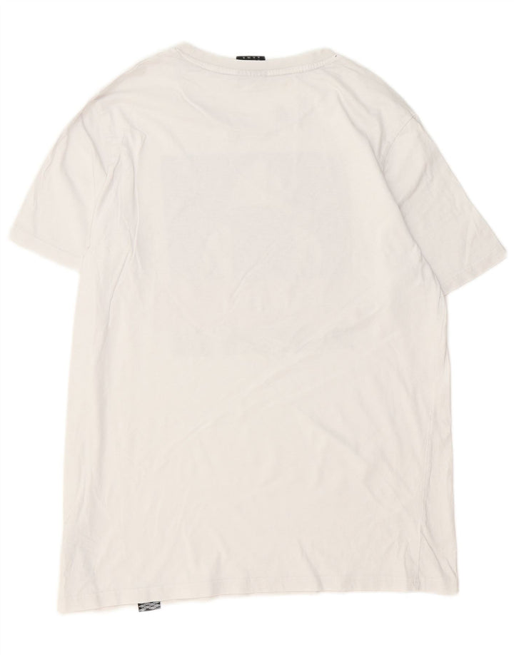 Camiseta gráfica masculina UMBRO Top XL algodão branco