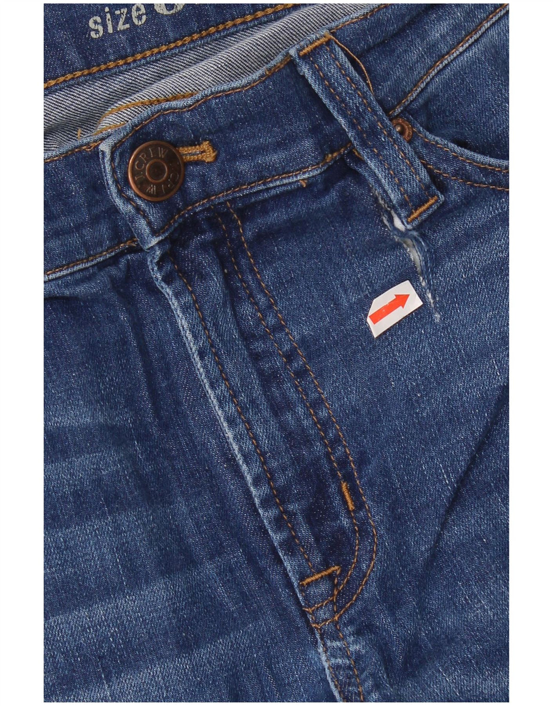 J. Crew Jeans feminino Reid cortado W31 L26 azul