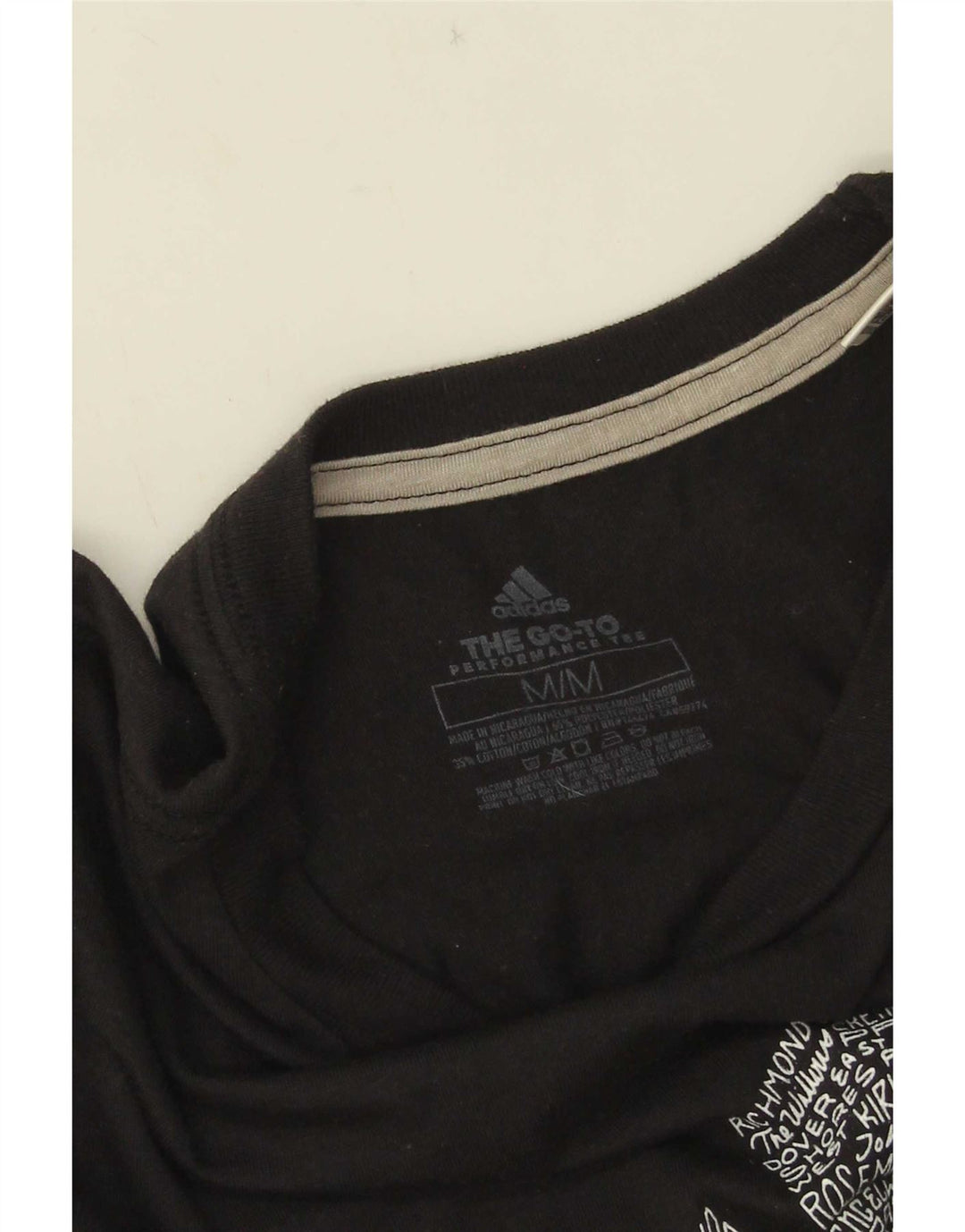 Adidas Mens Orlando Graphic Camiseta Top Médio Preto Poliéster