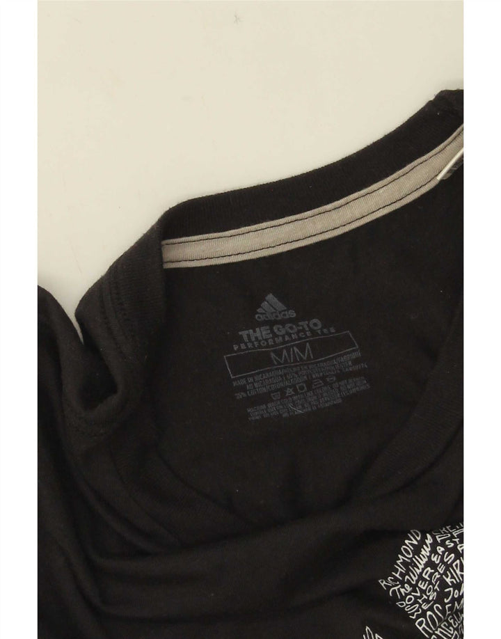 Adidas Mens Orlando Graphic Camiseta Top Médio Preto Poliéster