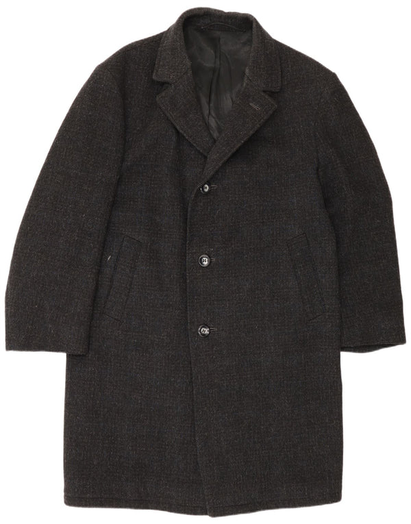 Sobretudo masculino vintage UK 38 cinza médio