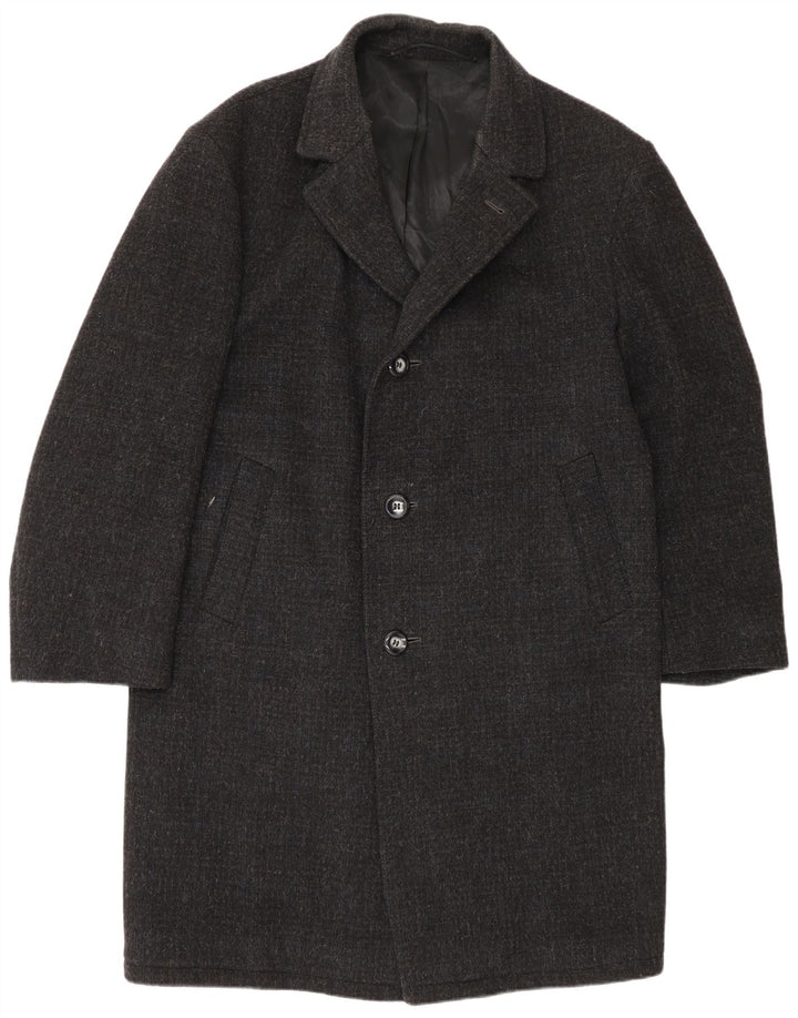 Sobretudo masculino vintage UK 38 cinza médio