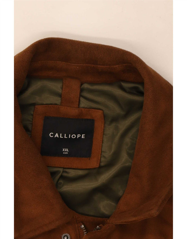 Jaqueta bomber masculina Calliope Reino Unido 44 2XL marrom