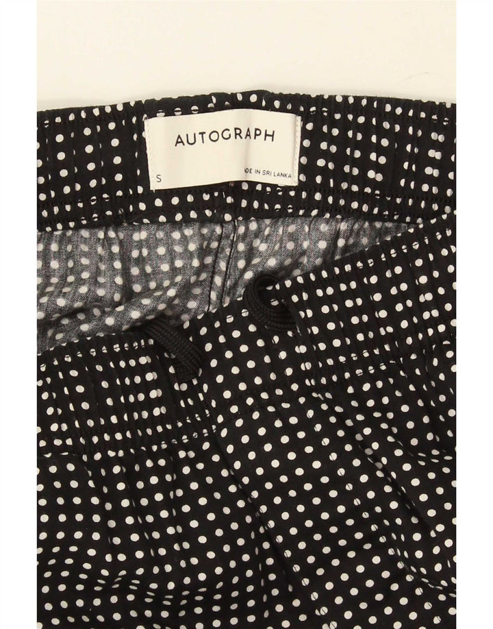 Calça feminina casual Marks & Spencer Autograph pequena W26 L29 preta