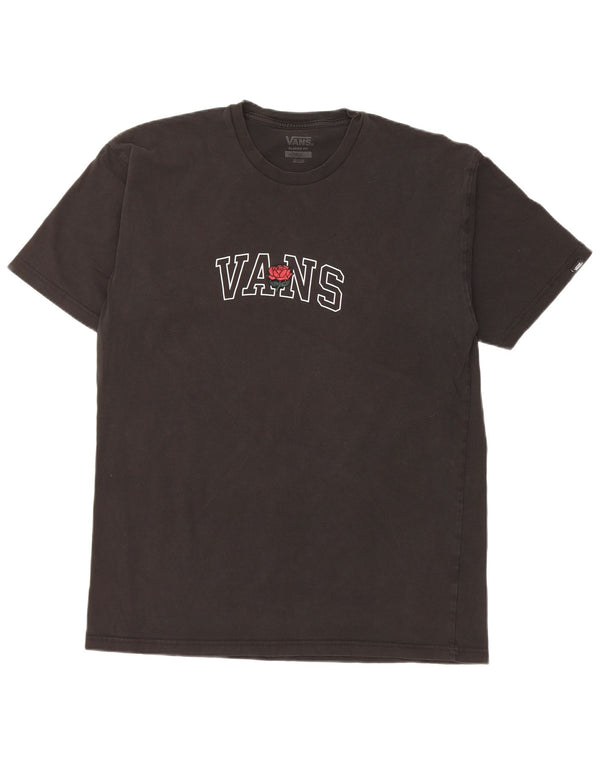 Camiseta Vans Masculina Classic Fit Graphic Top Grande Algodão Preto