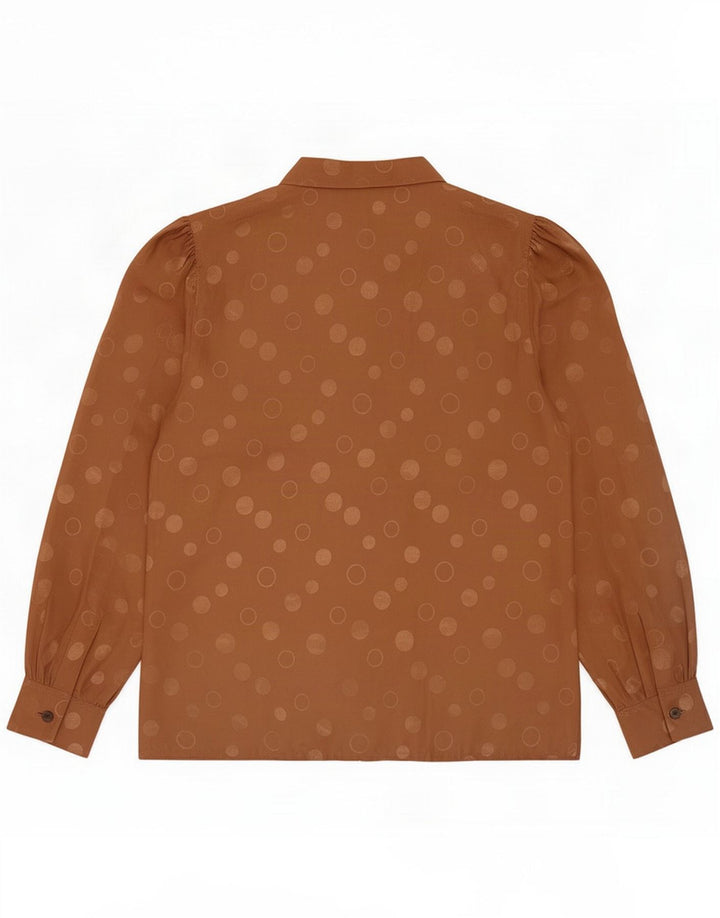 Blusa feminina Julietta EU 36 pequena poliéster manchado marrom