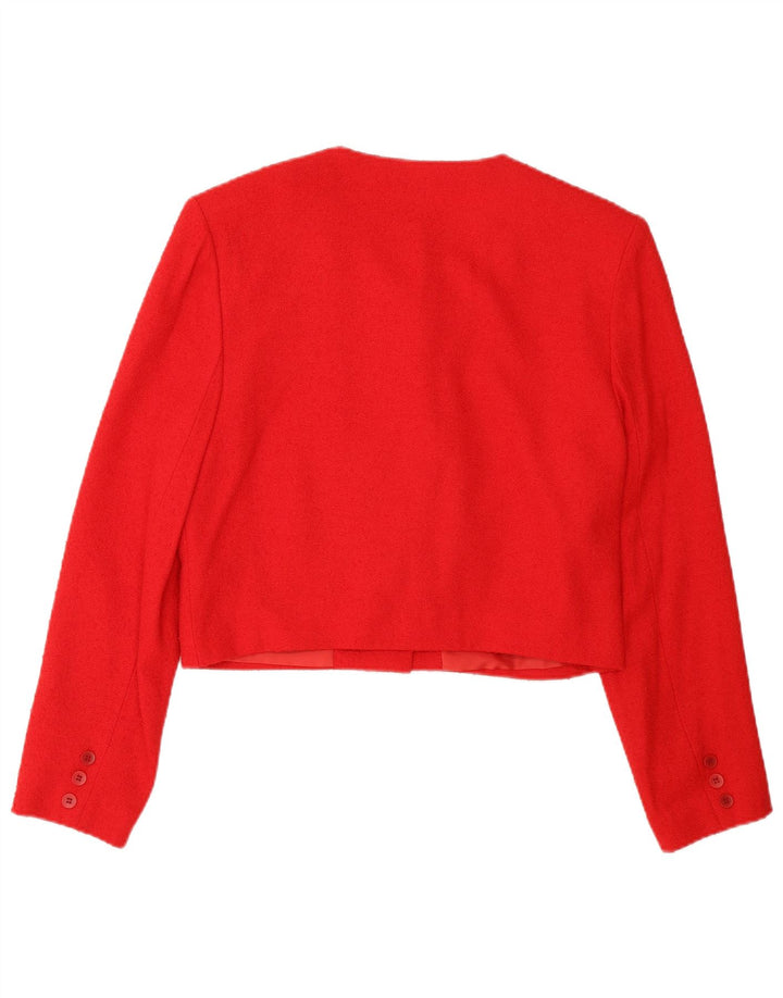 Jaqueta blazer feminina Pimkie crop 4 botões UE 36 pequena viscose vermelha