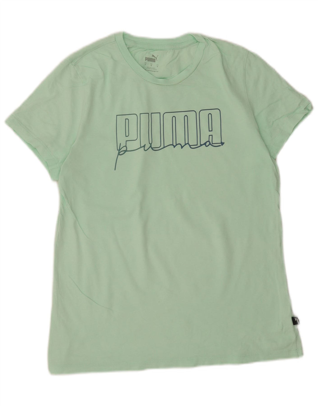 Puma Camiseta Feminina Graphic Top UK 14 Verde Médio