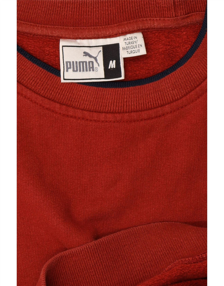 PUMA Mens Moletom Jumper Médio Vermelho