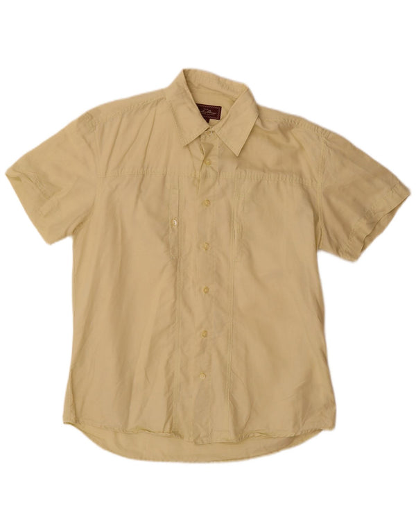 Marlboro Classics Camisa masculina de manga curta grande amarela