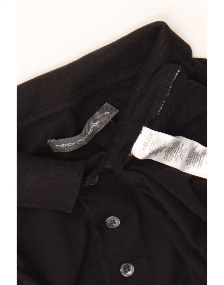 Camisa polo masculina French Connection XL algodão preto