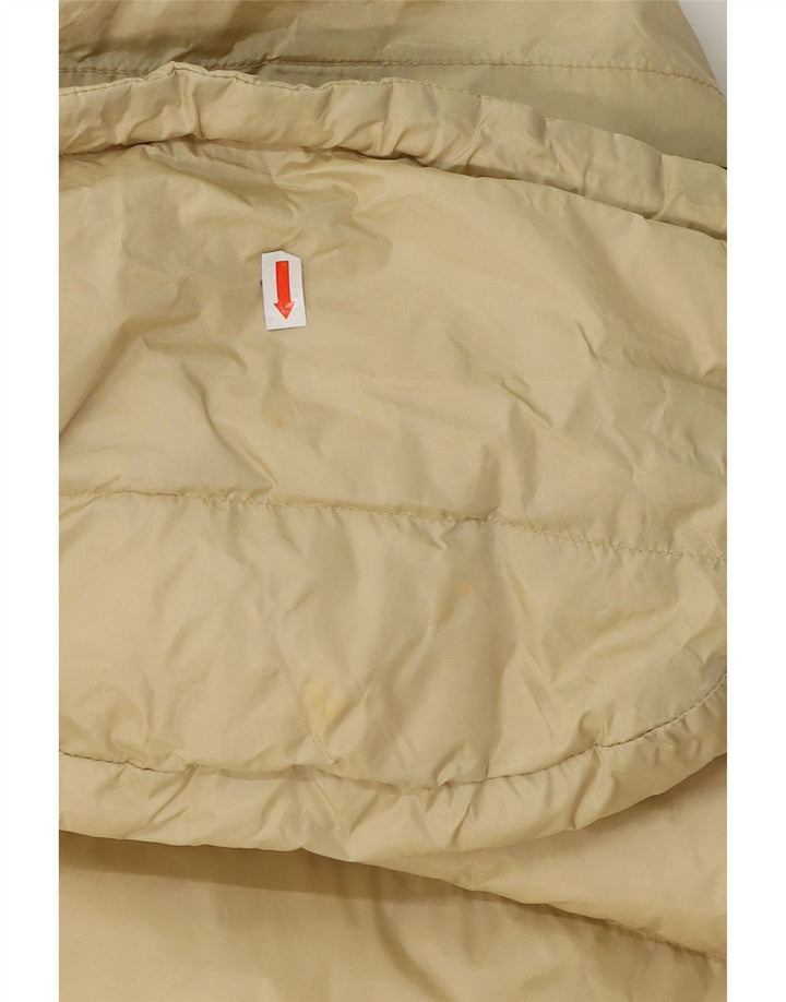 CHAMPION Mens Hooded Padded Jacket UK 42 XL Beige Nylon Vintage Champion and Second-Hand Champion from Messina Hembry 
