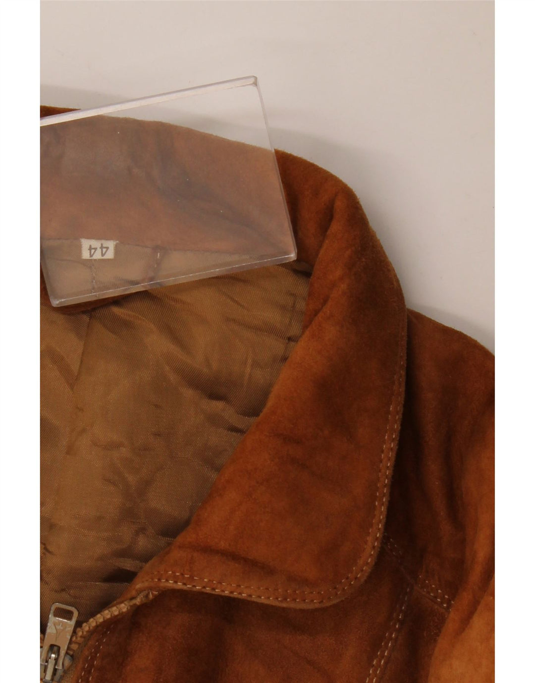 Jaqueta masculina VINTAGE de camurça solta IT 44 XS bege