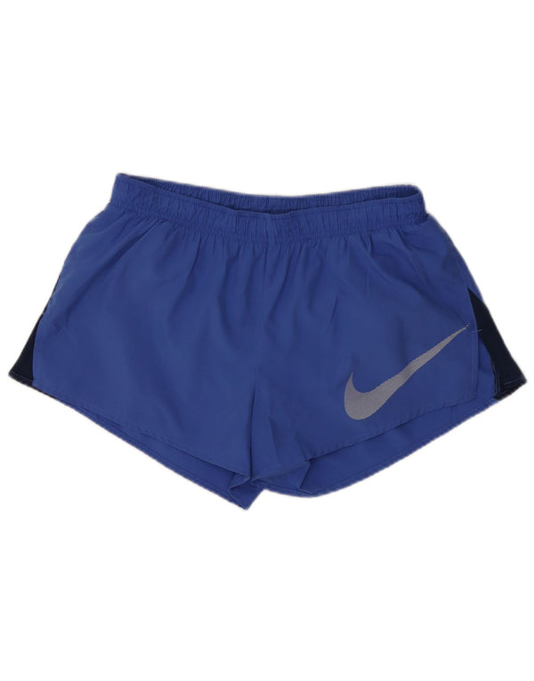 Shorts esportivos femininos Nike UK 12 poliéster azul médio