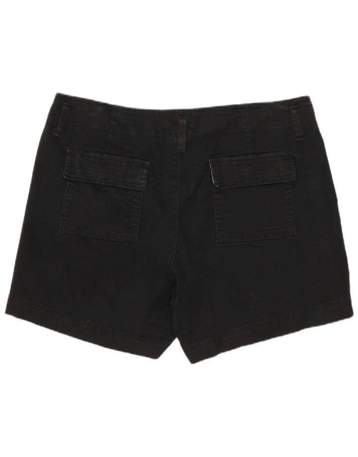 LEE Shorts Chino Feminino US 12 Grande W34 Algodão Preto