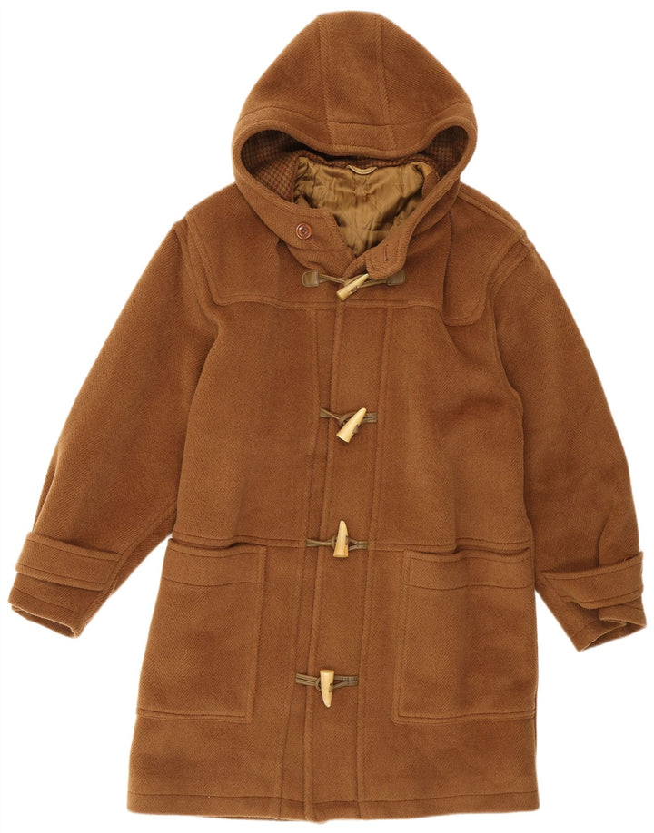 Longhi Casaco masculino com capuz IT 46 Lã bege pequena