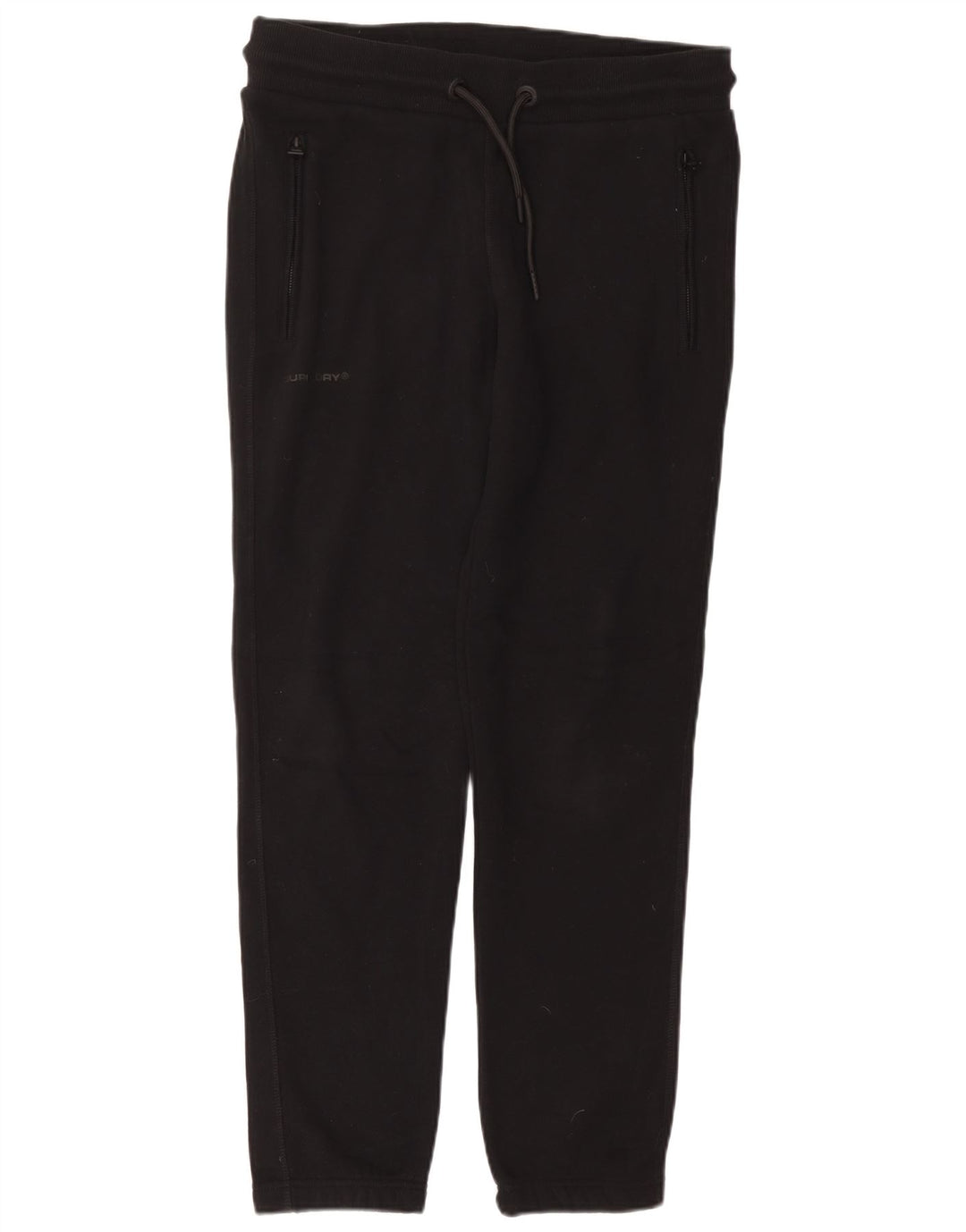 Calça de treino masculina SUPERDRY joggers grande algodão preto