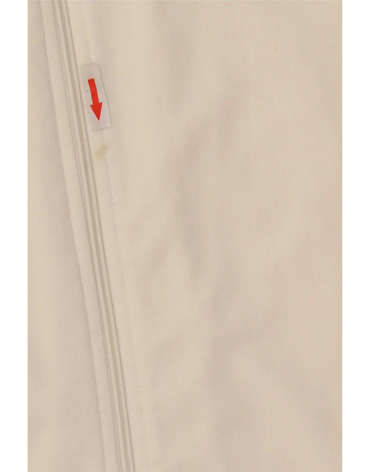 Reebok Mens Tracksuit Top Jacket Grande Branco Colorblock Poliéster