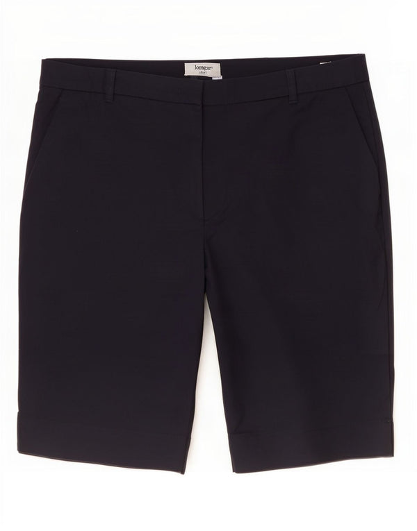 Shorts chino feminino Marks & Spencer Reino Unido 14 grande W34 algodão azul marinho