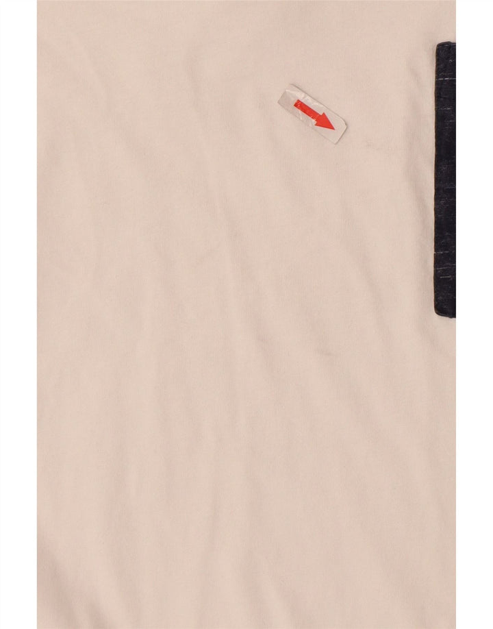 Calvin Klein Camiseta masculina top pequeno algodão branco