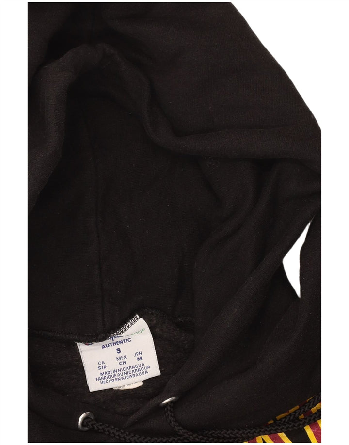 CHAMPION Suéter masculino com capuz gráfico pequeno algodão preto