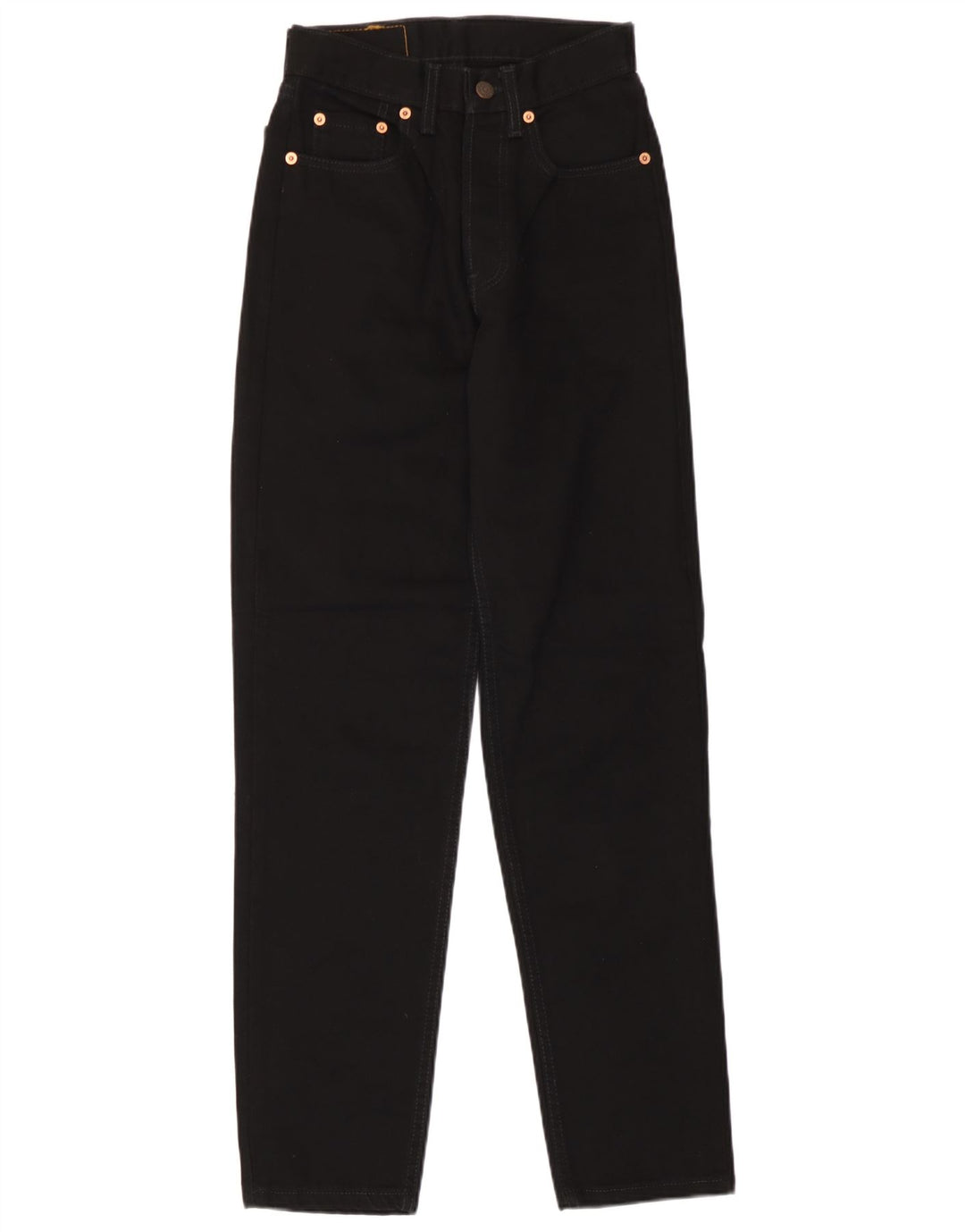 Calça jeans feminina Levi's 891 Tapered W26 L30 algodão preto