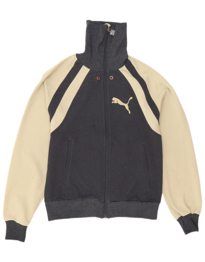 Puma Mens Tracksuit Top Jacket XS Cinza Colourblock Poliéster